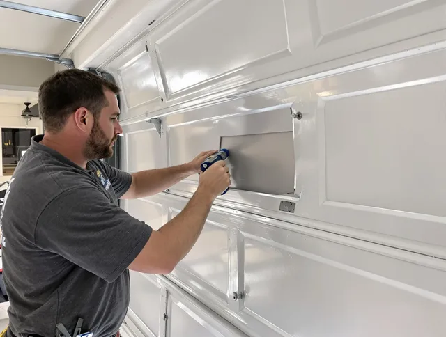 Garage door panel repair by Altadena Garage Door Repair in Altadena